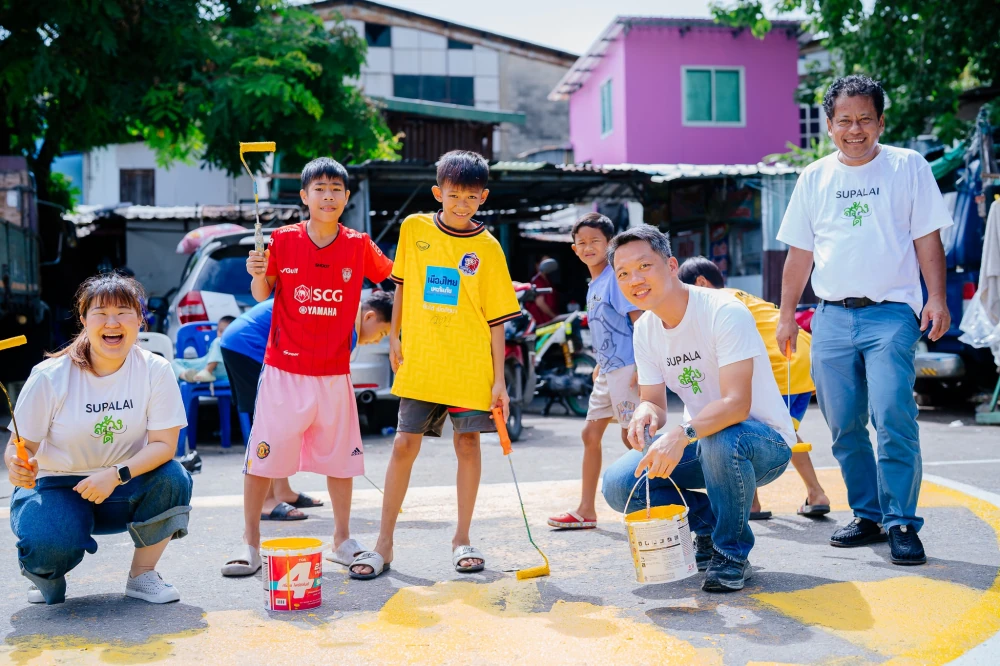 Supalai Srangdee (Supalai Creates Good) Joins Hands with Partners to "Turn Empty Space... into Play Space," Delivering a Community Area in Klong Toey to Become a Venue for Smiles and Hope