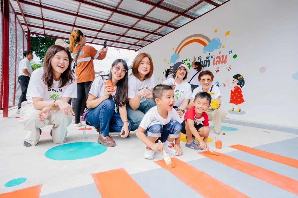 Supalai Srangdee (Supalai Creates Good) Joins Hands with Partners to "Turn Empty Space... into Play Space," Delivering a Community Area in Klong Toey to Become a Venue for Smiles and Hope