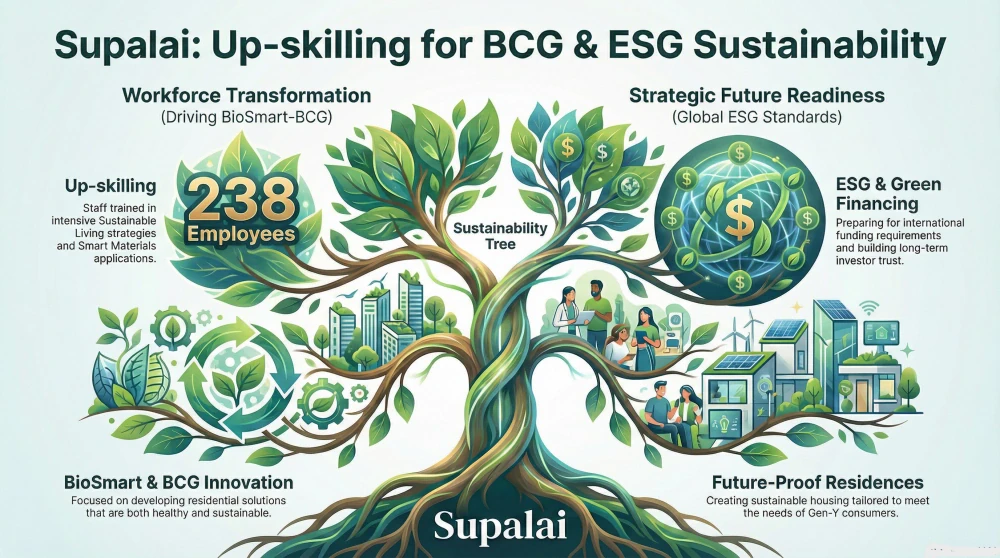 Supalai Transforms Its Workforce into BioSmart-BCG Innovation Leaders, Pioneering Future-Proof Residences for the New Generation of Consumers