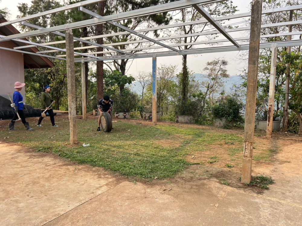 “Supalai Srangdee” visits Chiang Rai, revitalizing the multipurpose pavilion at Radpattana School into a safe learning space for students