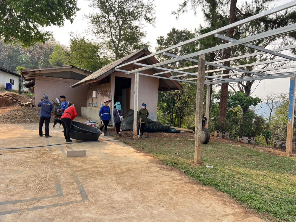 “Supalai Srangdee” visits Chiang Rai, revitalizing the multipurpose pavilion at Radpattana School into a safe learning space for students